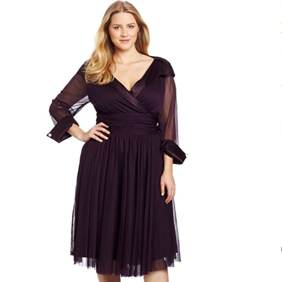 Jessica Howard Dresses & Skirts - New Jessica Howard Portrait Collar Purple Dress